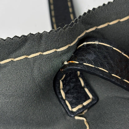 Prada Logo Tote Neoprene Fabric Khaki — view 6