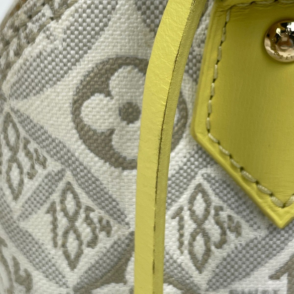 Louis Vuitton Alma BB Shoulder Bag Monogram Jacquard Yellow Beige — view 5