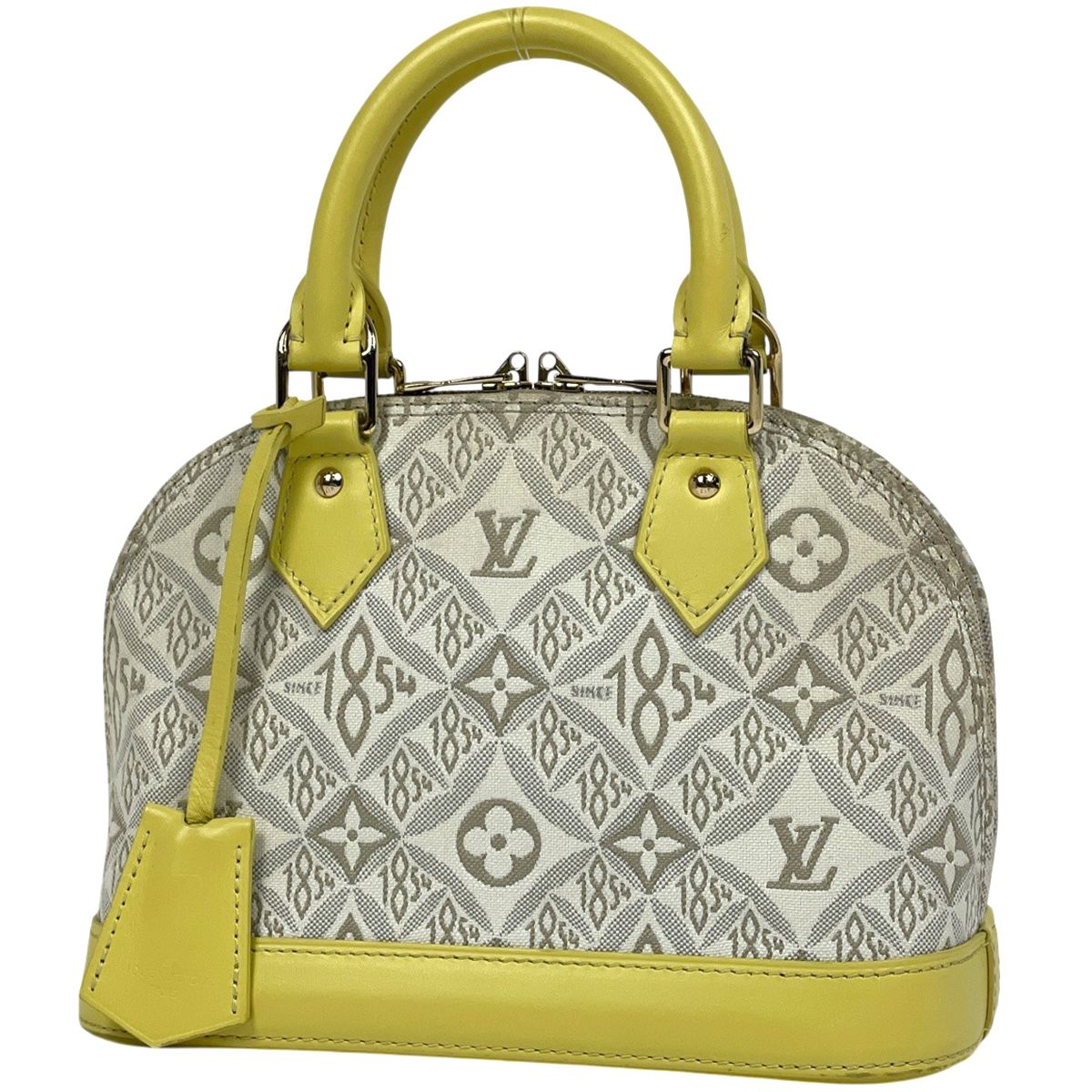 Louis Vuitton Alma BB Shoulder Bag Monogram Jacquard Yellow Beige