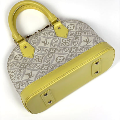 Louis Vuitton Alma BB Shoulder Bag Monogram Jacquard Yellow Beige — view 2