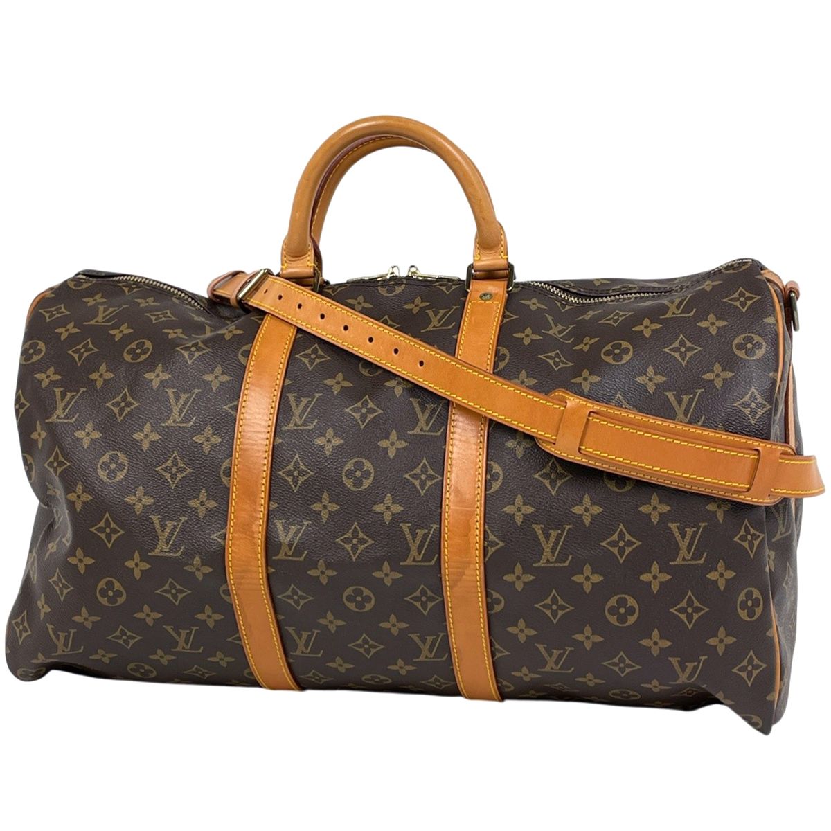 Louis Vuitton Keepall Bandouliere 50 2-Way Shoulder Bag Monogram Brown