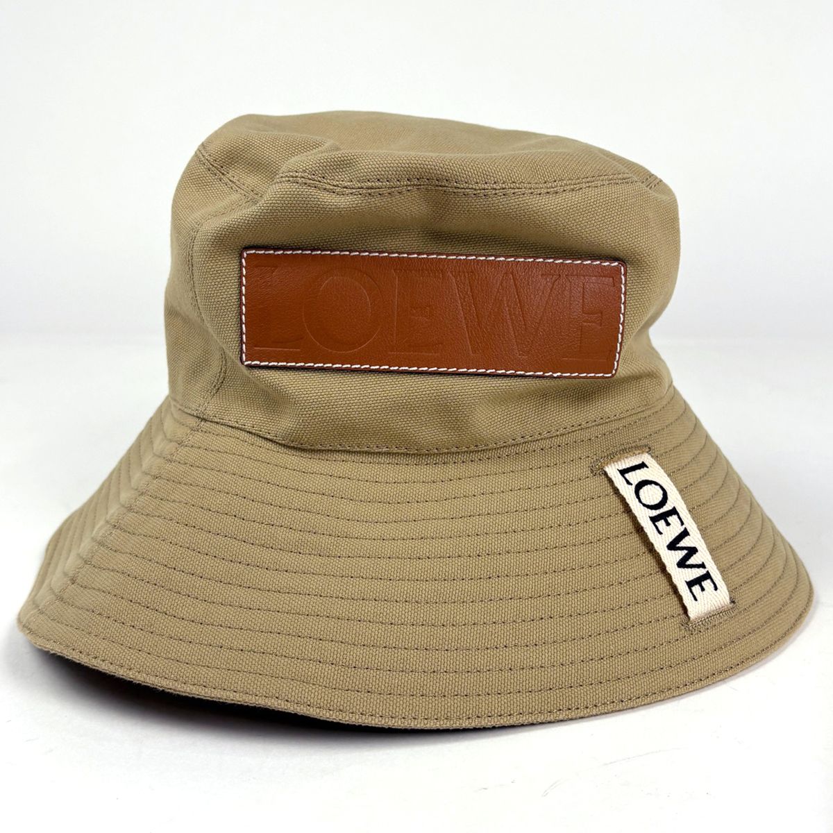 Loewe Fisherman Hat Bucket Hat Cotton Beige — view 2