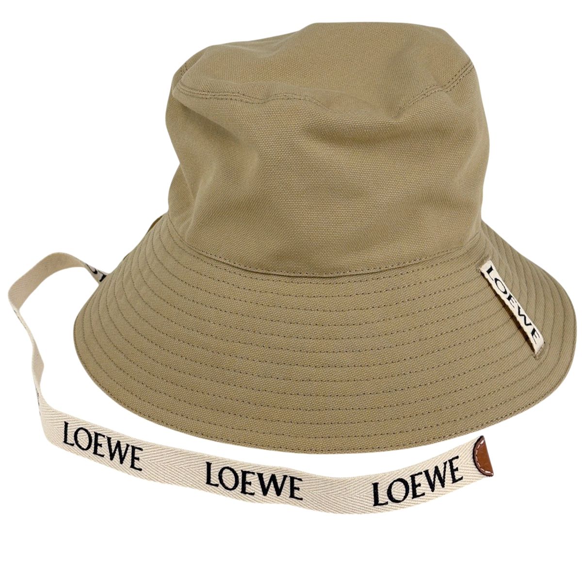 Loewe Fisherman Hat Bucket Hat Cotton Beige