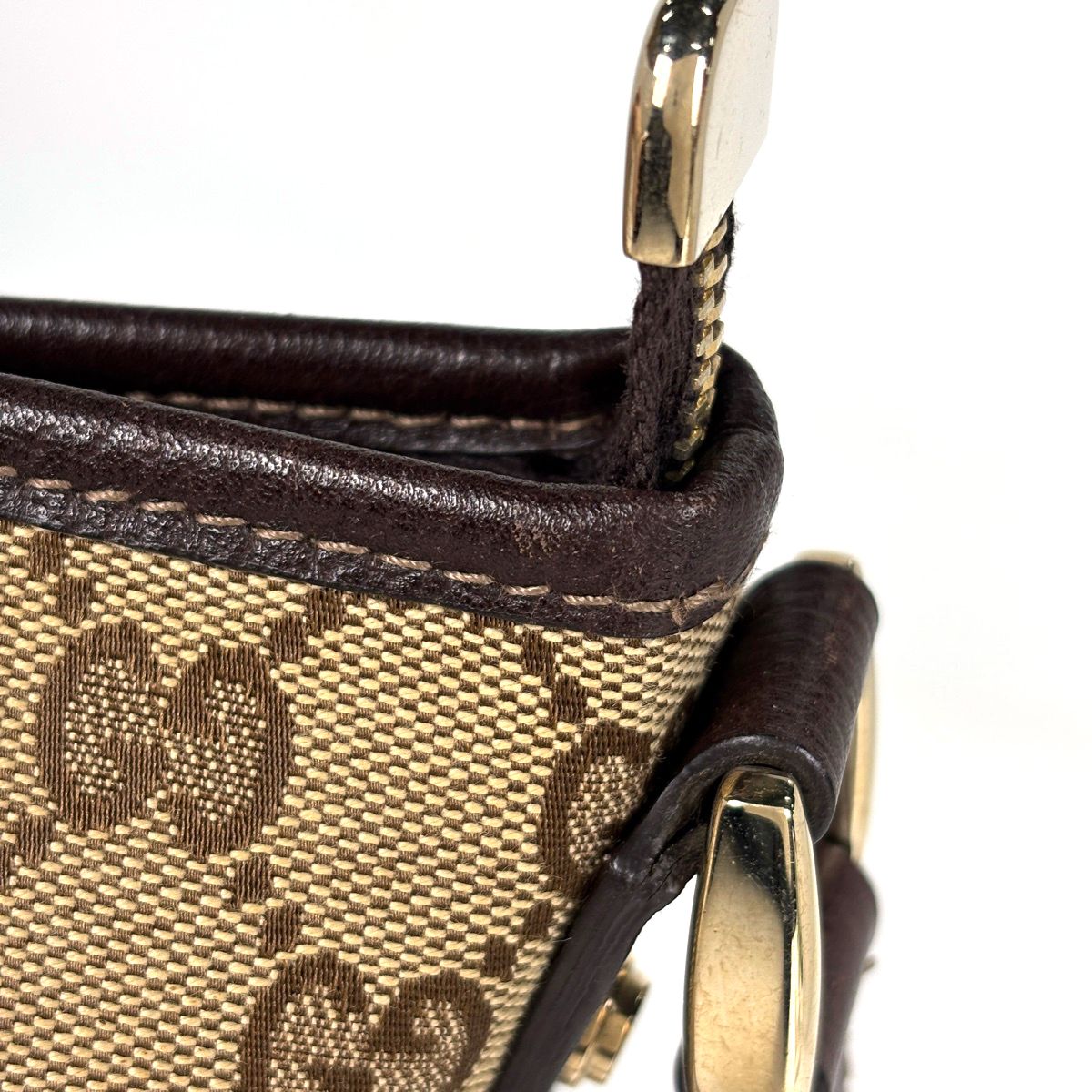 Gucci GG Pattern Shoulder Bag Canvas Brown — view 6