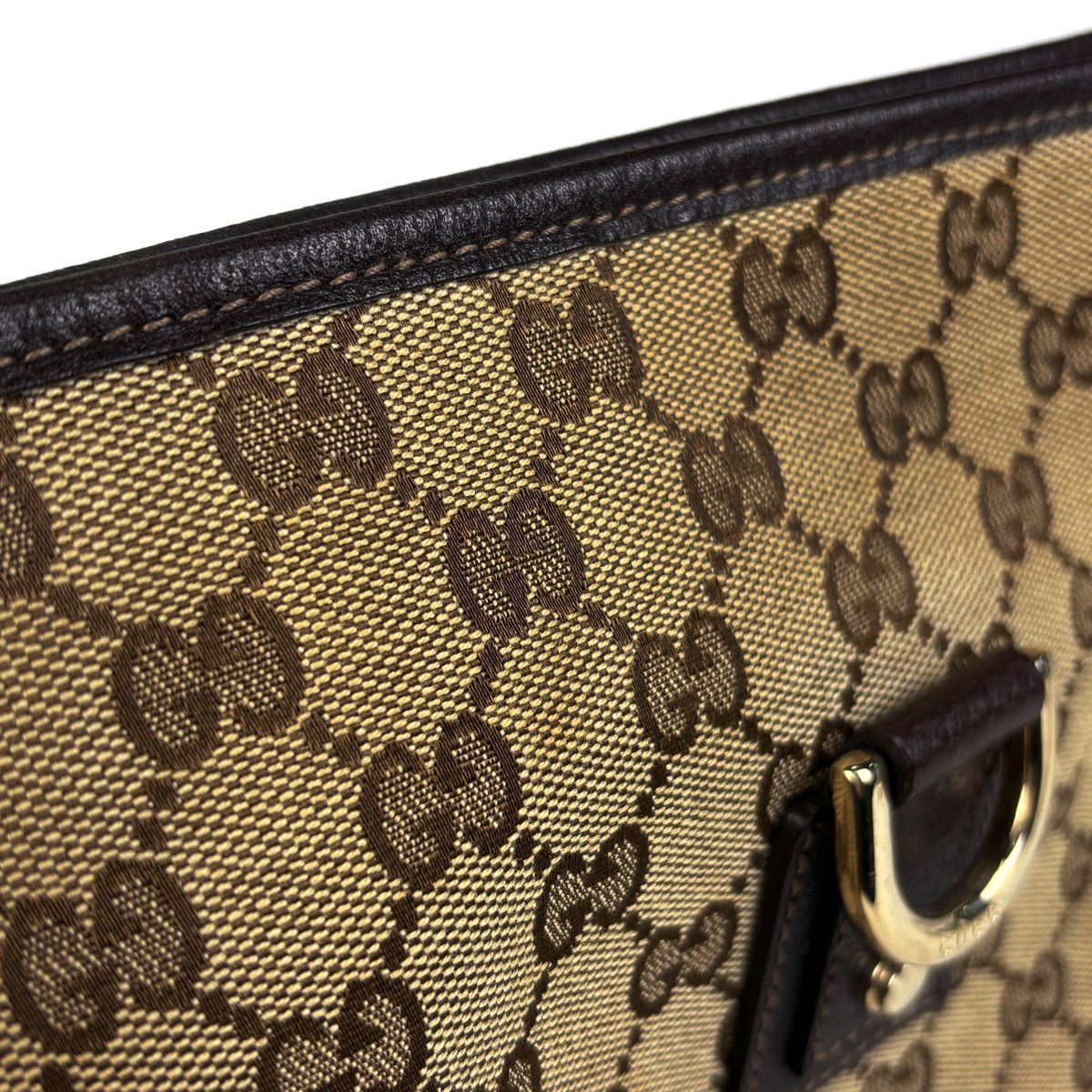Gucci GG Pattern Shoulder Bag Canvas Brown — view 5