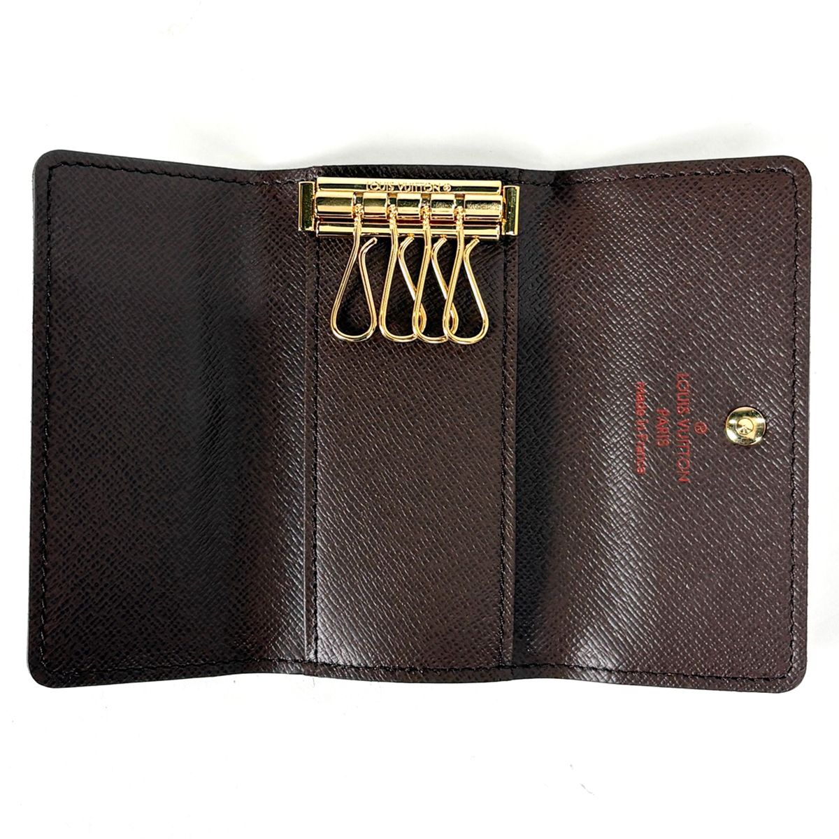 Louis Vuitton Multicles 4 Key Hook Key Holder Key Case Damier Brown — view 5