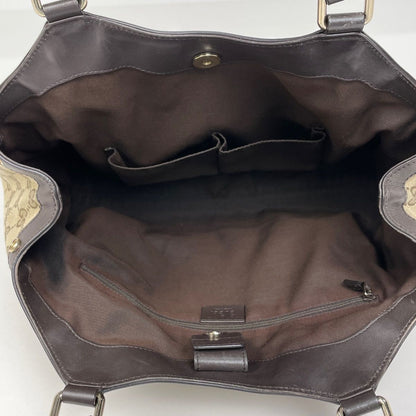 Gucci GG Pattern Tote Canvas Brown — view 8