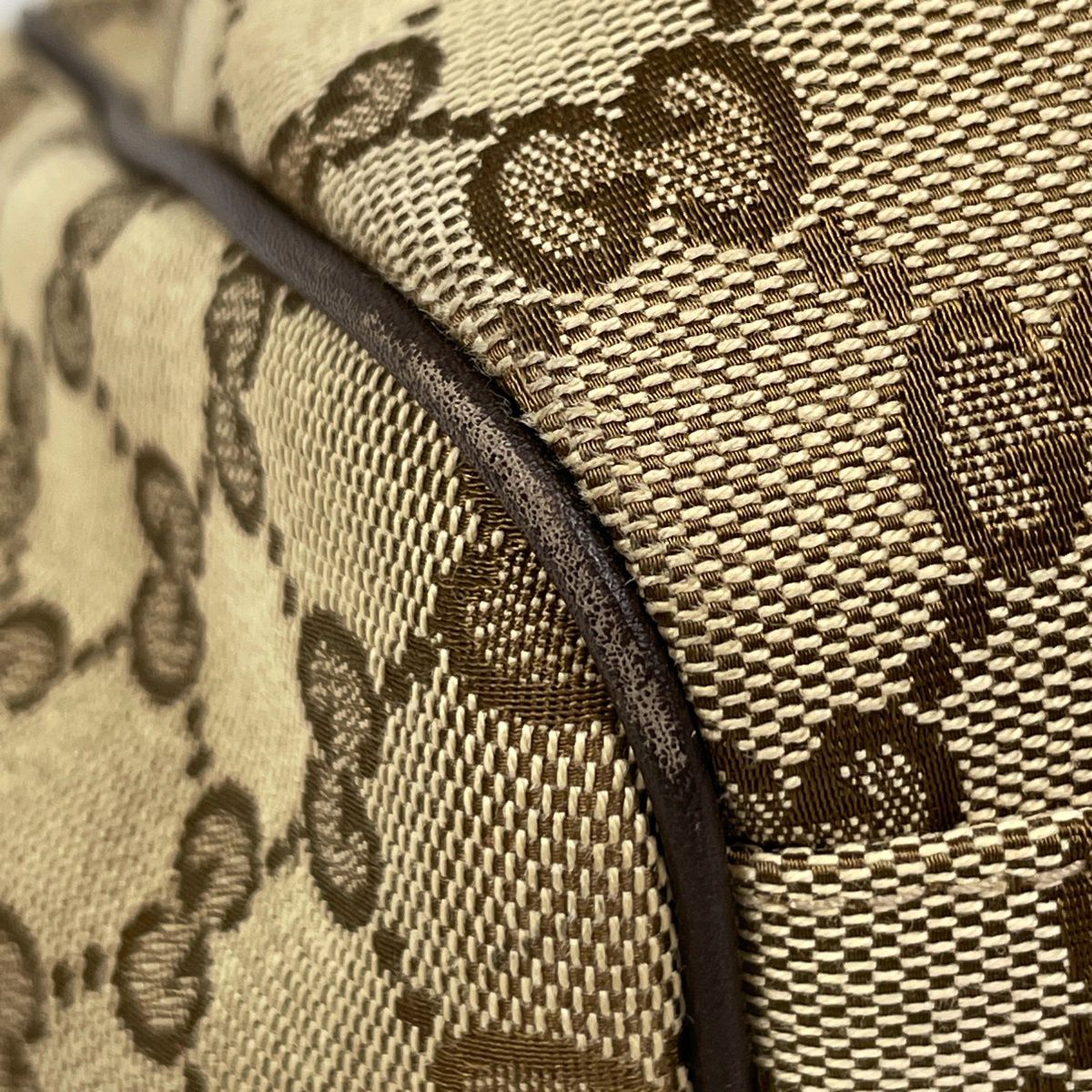 Gucci GG Pattern Tote Canvas Brown — view 3