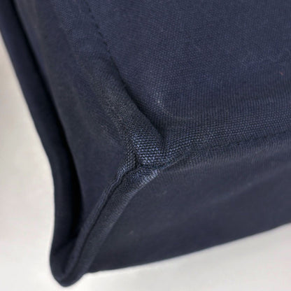 Hermes Fourre Tout MM Tote Canvas Navy Brown — view 3