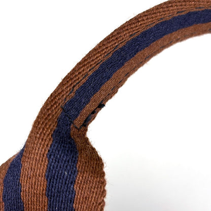 Hermes Fourre Tout MM Tote Canvas Navy Brown — view 7