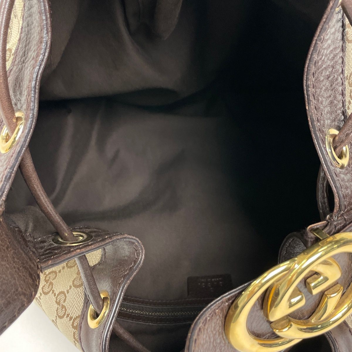 Gucci GG Pattern Shoulder Bag Canvas Beige Brown — view 8