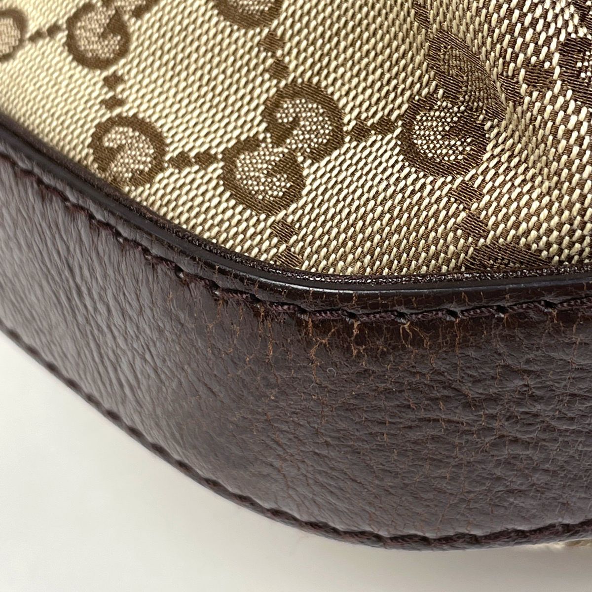 Gucci GG Pattern Shoulder Bag Canvas Beige Brown — view 3