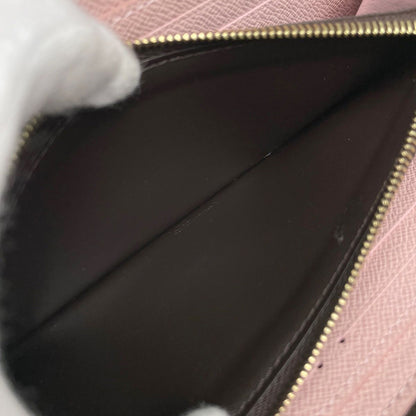 Louis Vuitton Portefeuille Clemence Zip Around Wallet Monogram Brown Rose — view 6