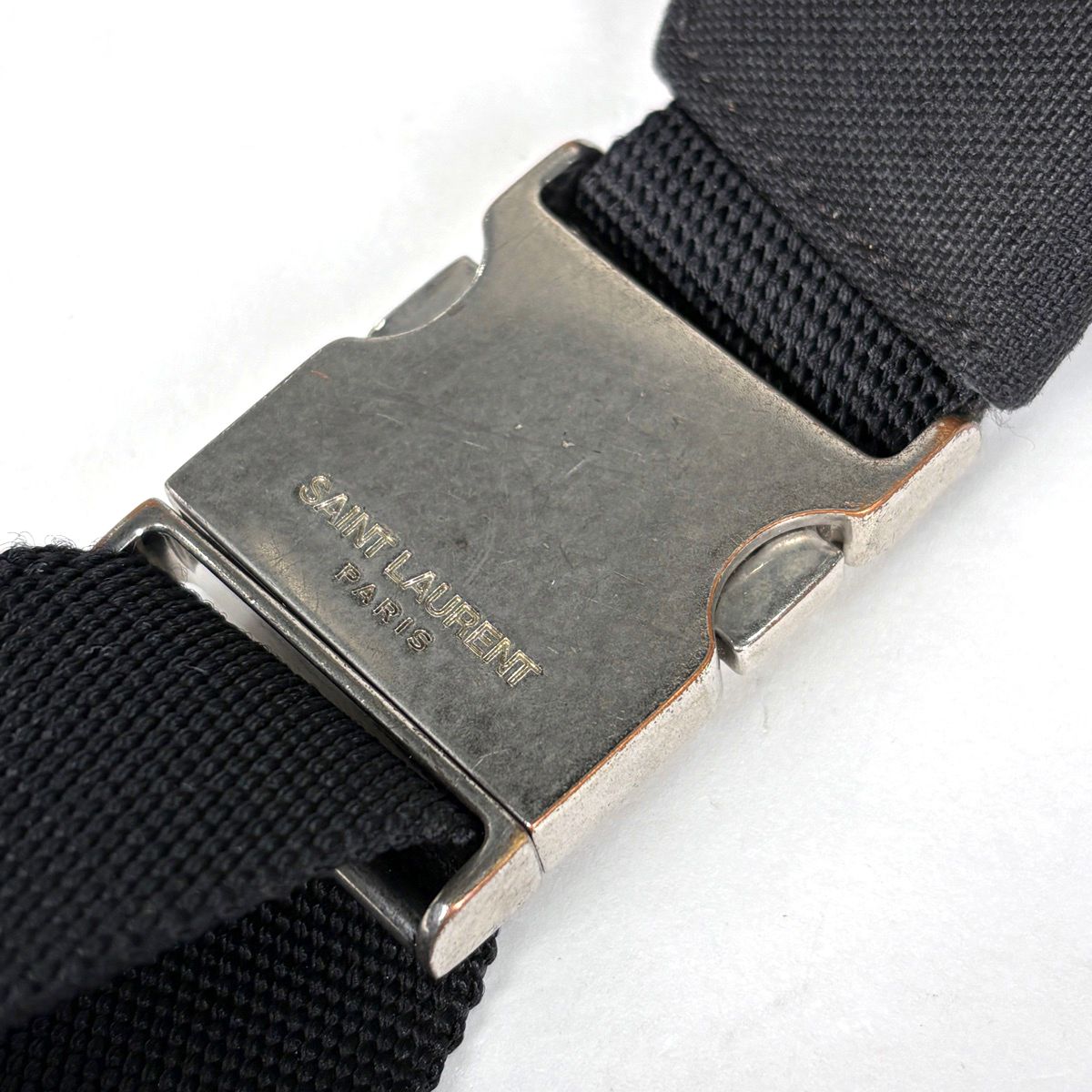 Saint Laurent Paris City Belt Bag Canvas Black — view 6
