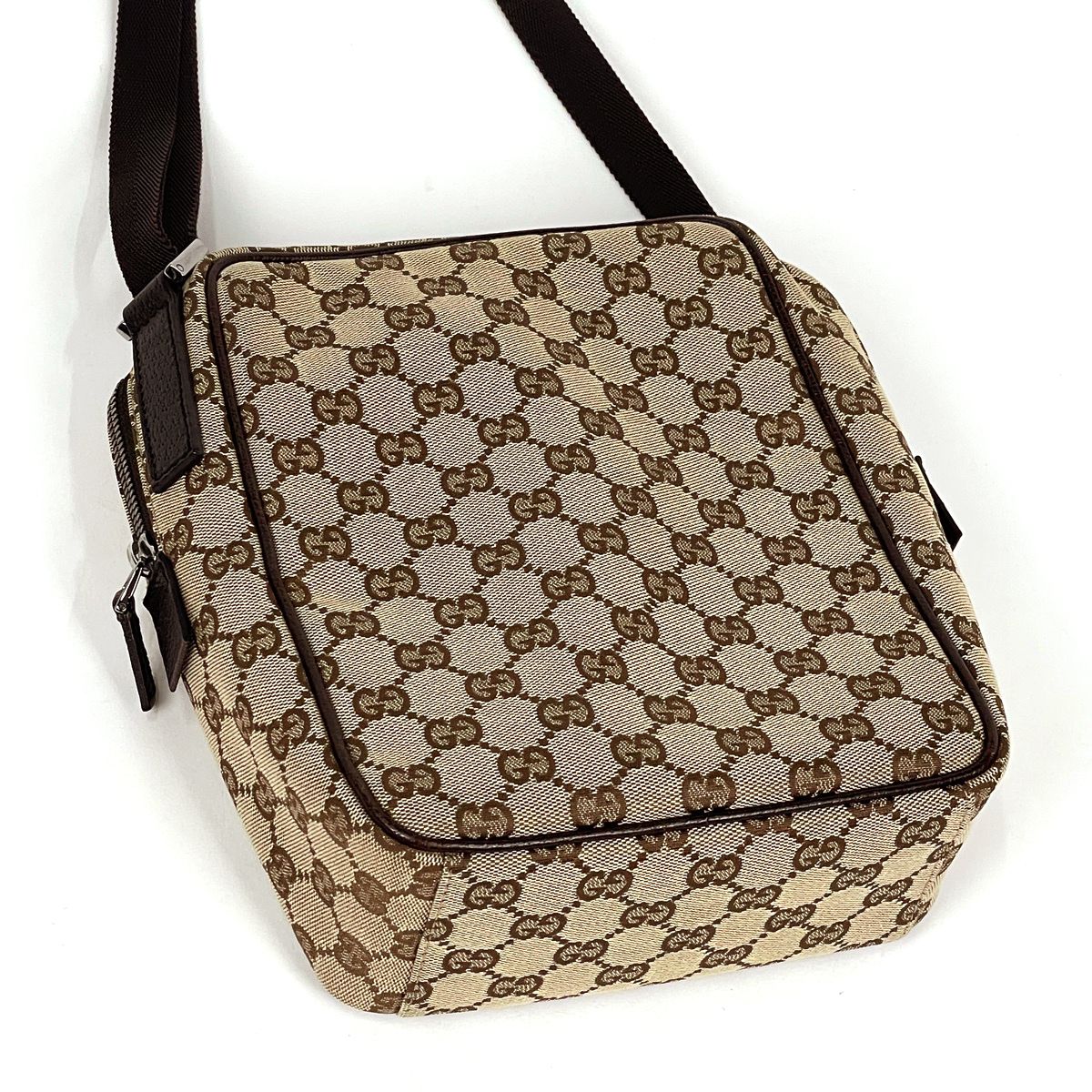 Gucci GG Pattern Shoulder Bag Canvas Brown — view 2