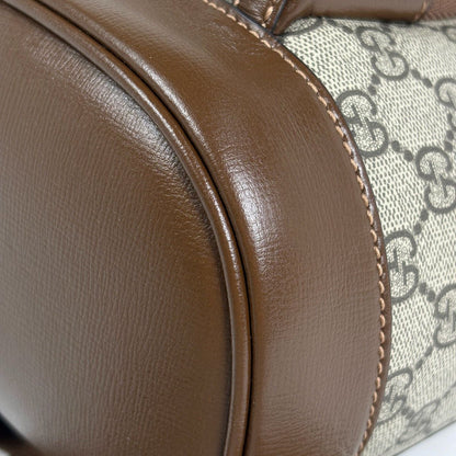 Gucci GG Pattern Backpack Interlocking Supreme Beige Brown — view 4
