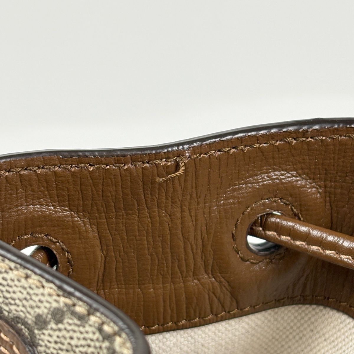 Gucci GG Pattern Backpack Interlocking Supreme Beige Brown — view 6