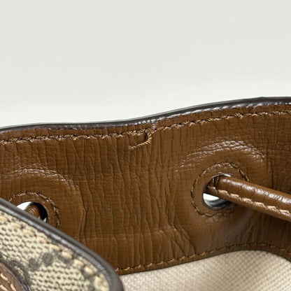 Gucci GG Pattern Backpack Interlocking Supreme Beige Brown — view 6