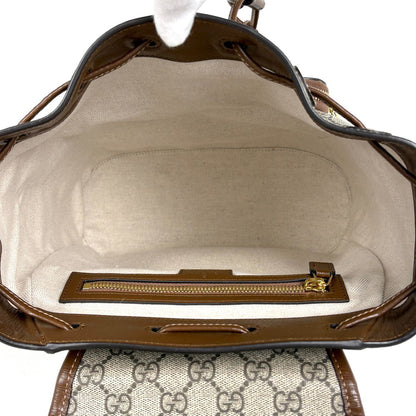 Gucci GG Pattern Backpack Interlocking Supreme Beige Brown — view 7