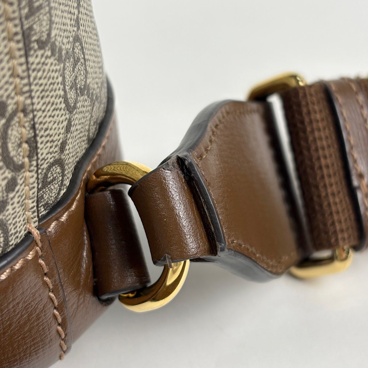 Gucci GG Pattern Backpack Interlocking Supreme Beige Brown — view 5