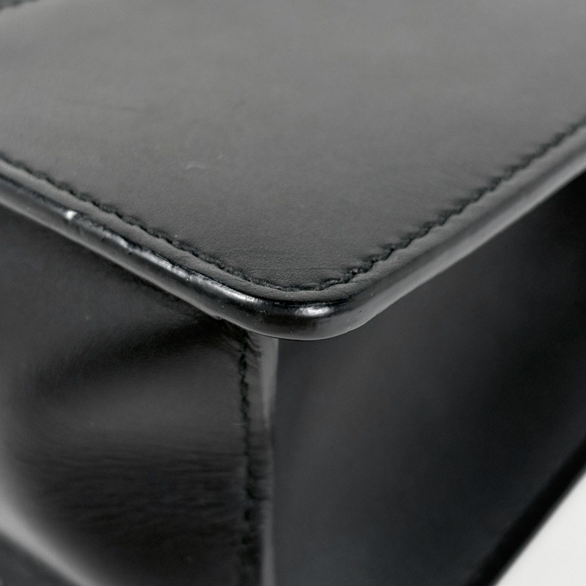 Gucci Sylvie Shoulder Bag Sherry Line Web Leather Black — view 3