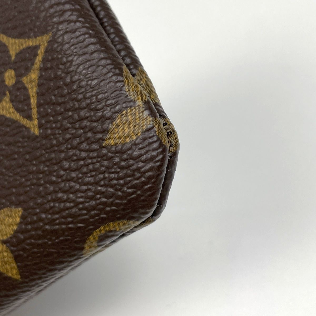 Louis Vuitton Pochette Cles Key Ring Coin Purse Monogram Brown Key Holder — view 3