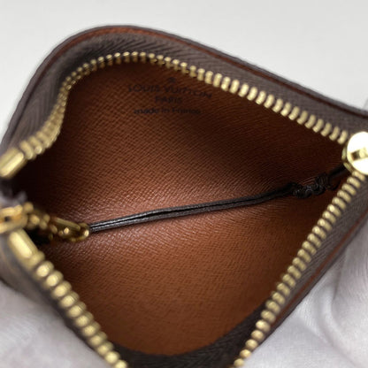 Louis Vuitton Pochette Cles Key Ring Coin Purse Monogram Brown Key Holder — view 6