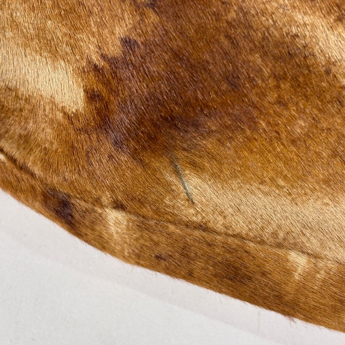 Fendi Zucca Logo Shoulder Bag Calf Hair Brown — view 4