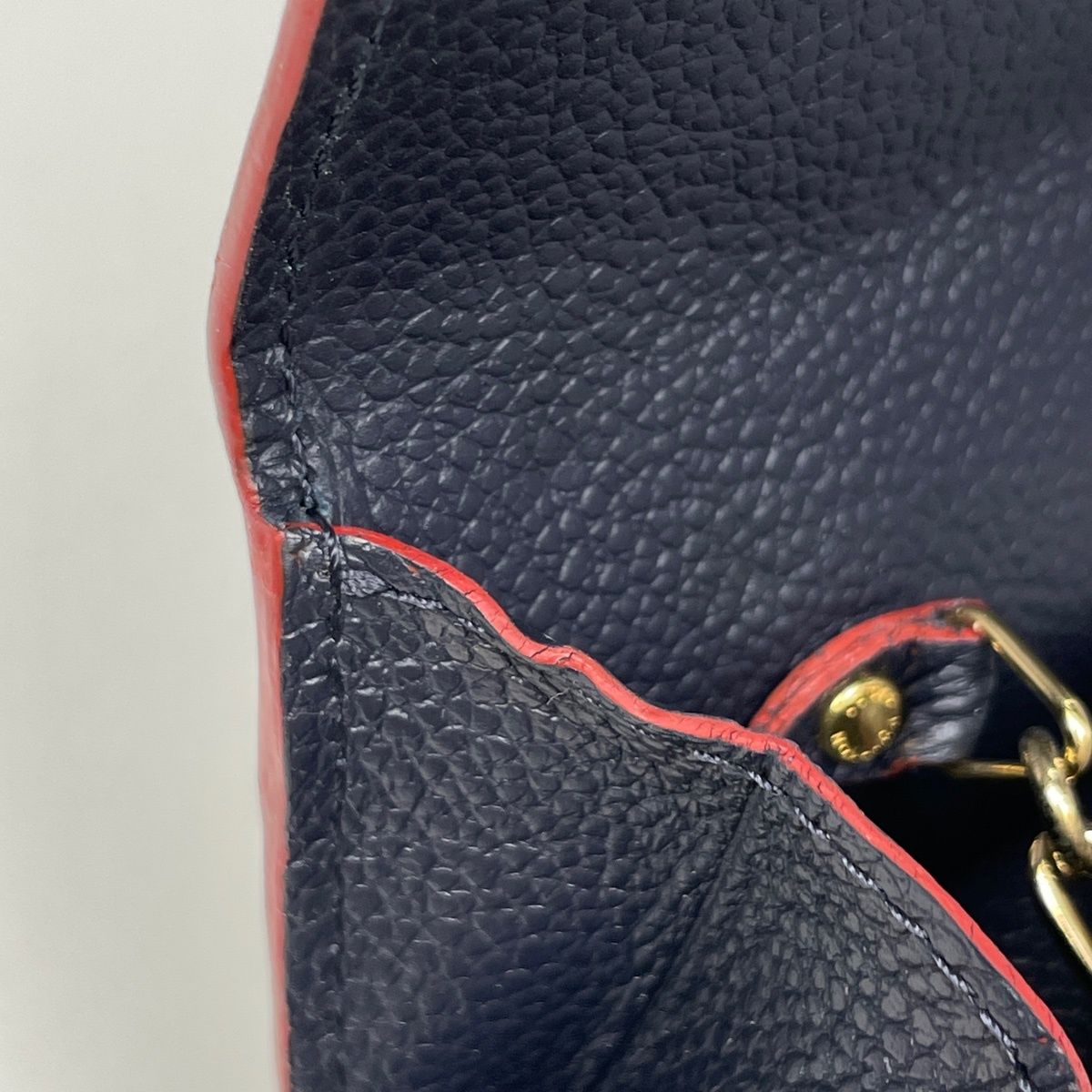 Louis Vuitton Pochette Cles Coin Case Monogram Empreinte Marine — view 6