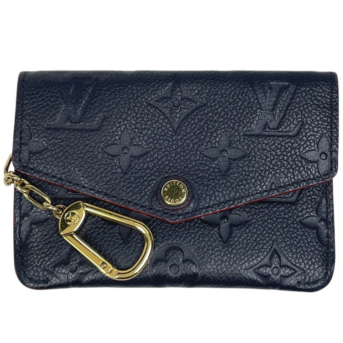 Louis Vuitton Pochette Cles Coin Case Monogram Empreinte Marine