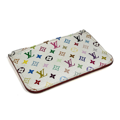 Louis Vuitton Pochette Cles Coin Case Monogram Multicolor Blanc — view 2
