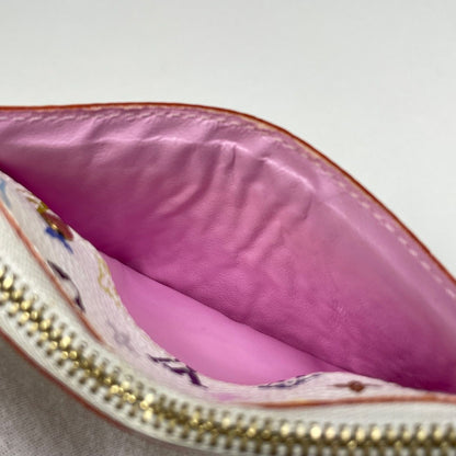 Louis Vuitton Pochette Cles Coin Case Monogram Multicolor Blanc — view 5