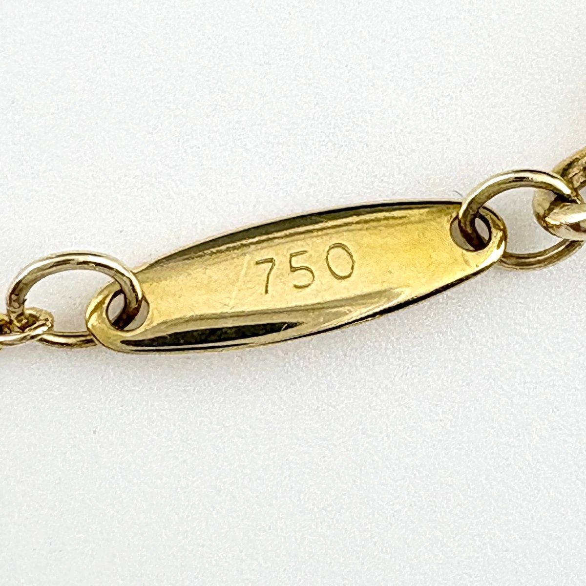 Tiffany & Co by the Yard Necklace YG Yellow Gold Diamond Pendant — view 6