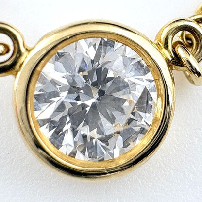 Tiffany & Co by the Yard Necklace YG Yellow Gold Diamond Pendant — view 2