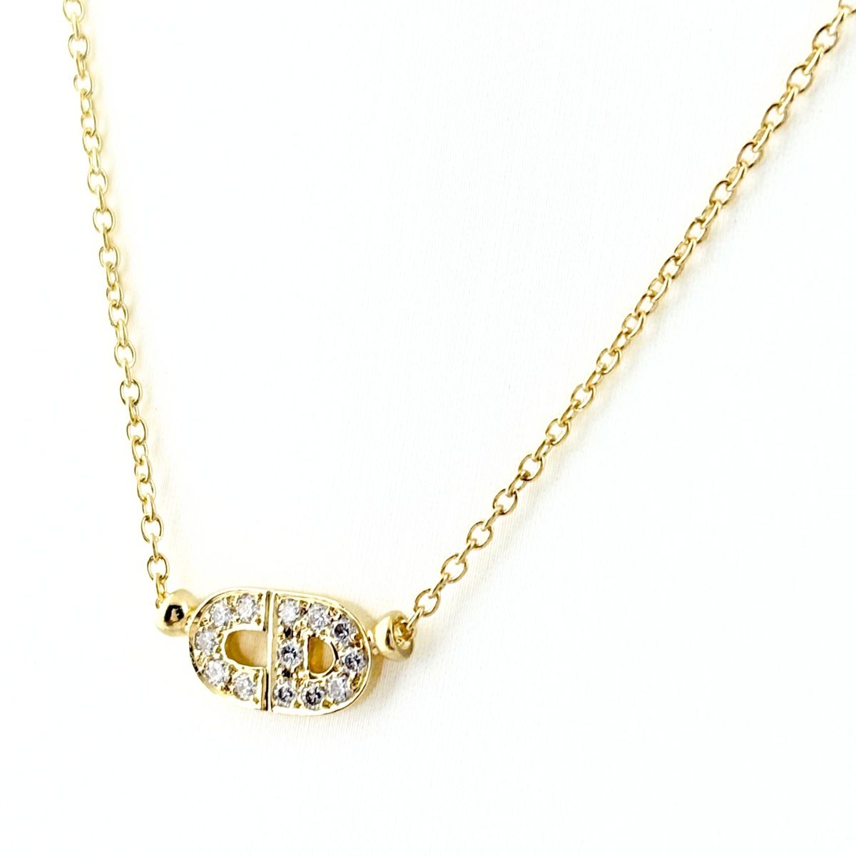 Dior Mere Diamond Necklace YG Yellow Gold Pendant