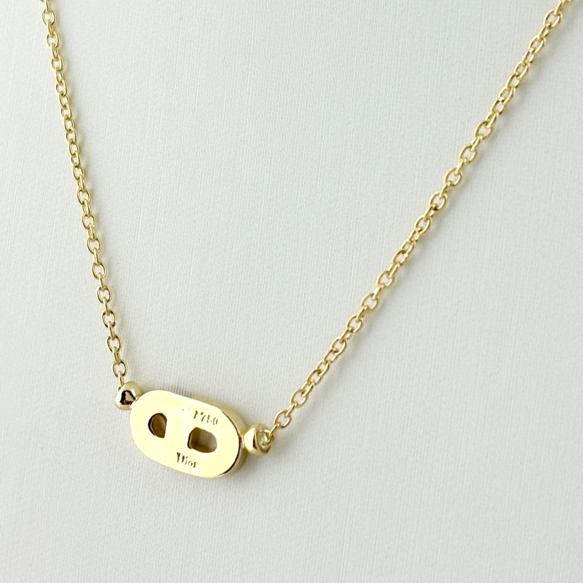Dior Mere Diamond Necklace YG Yellow Gold Pendant — view 3