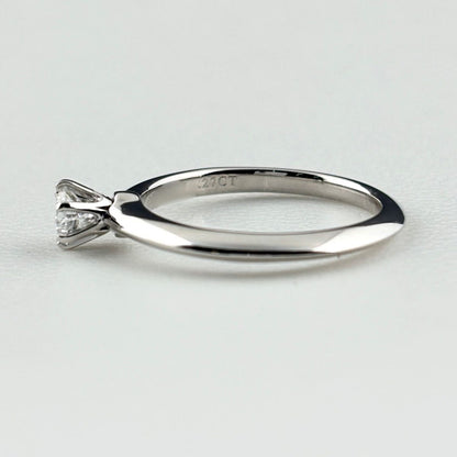 Tiffany & Co Solitaire Ring Platinum Diamond — view 4
