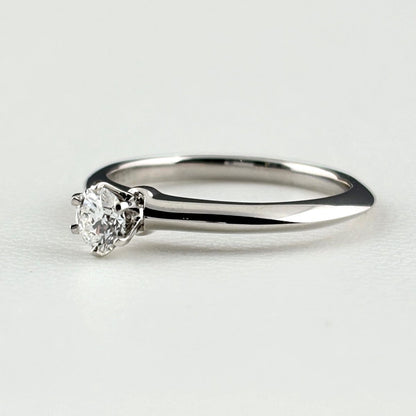 Tiffany & Co Solitaire Ring Platinum Diamond — view 3