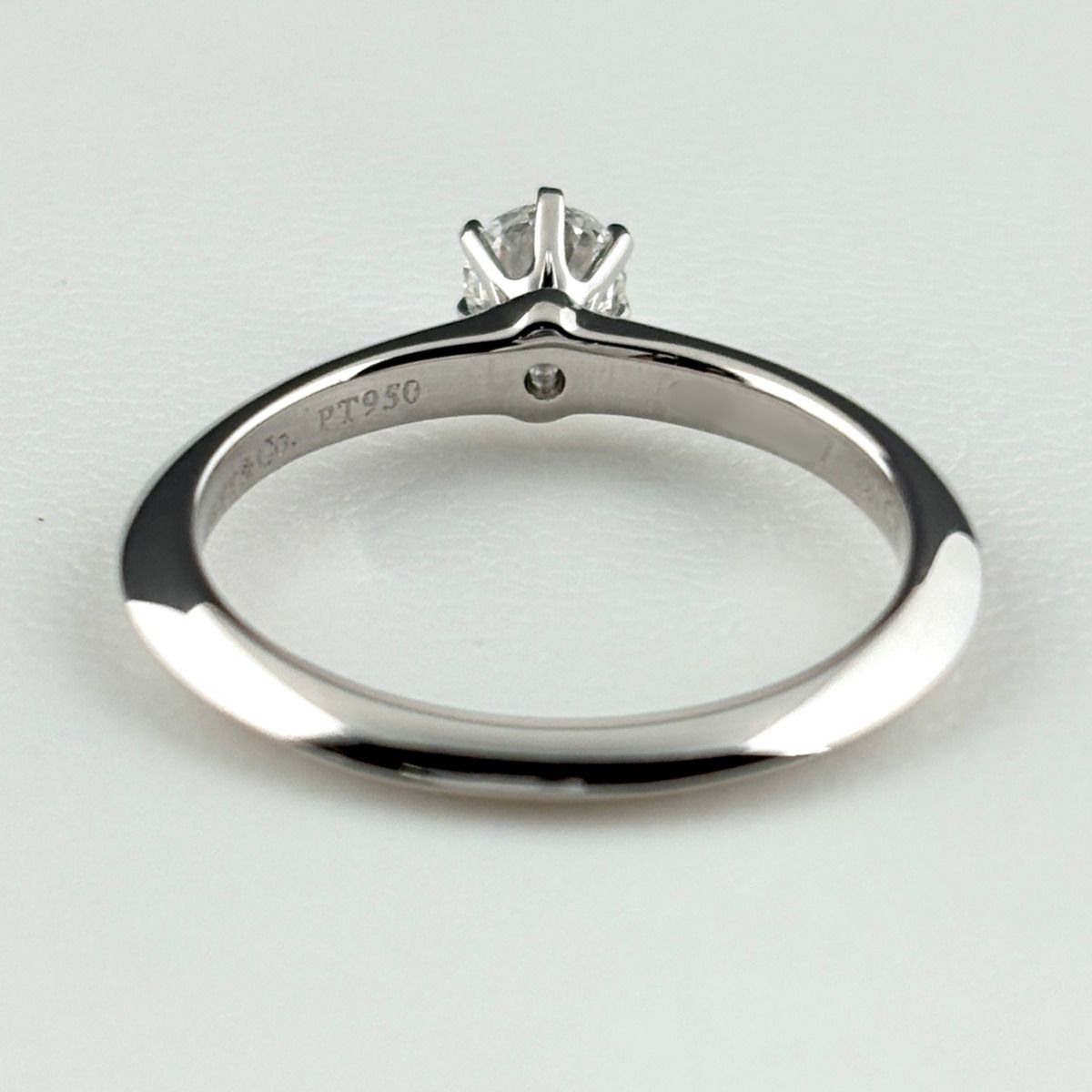 Tiffany & Co Solitaire Ring Platinum Diamond — view 5