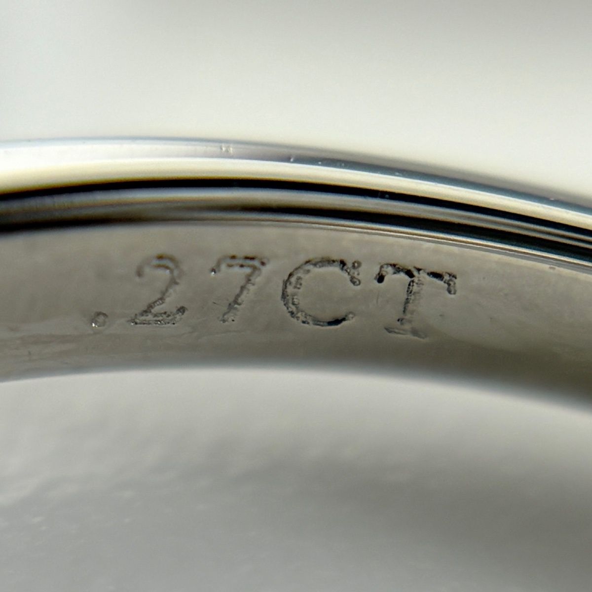 Tiffany & Co Solitaire Ring Platinum Diamond — view 7