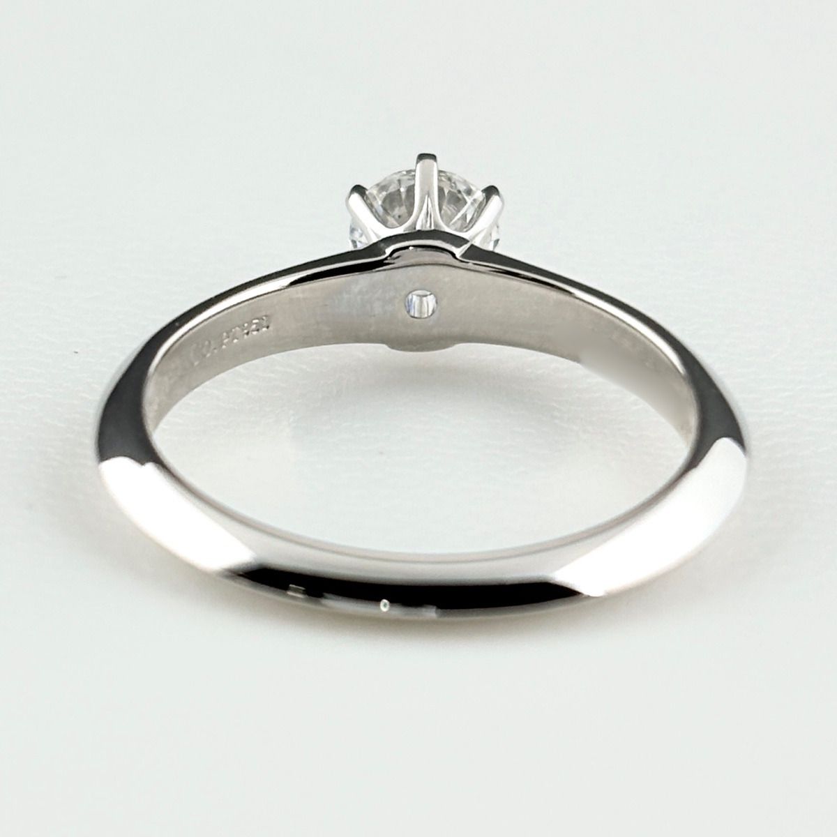 Tiffany & Co Diamond Ring Platinum Solitaire — view 5