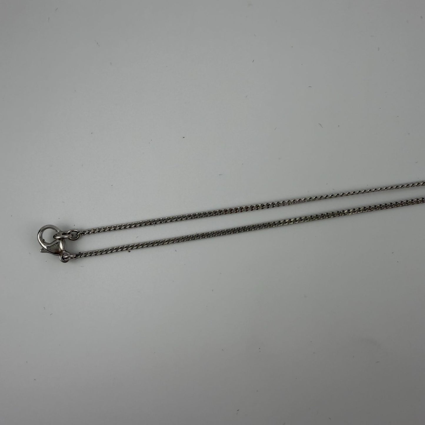 Chanel CC Logo Necklace Camellia Silver Black Vintage — view 6