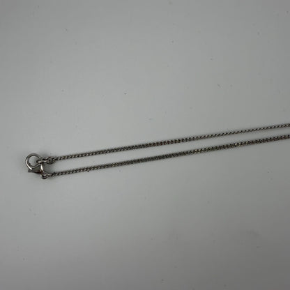 Chanel CC Logo Necklace Camellia Silver Black Vintage — view 6