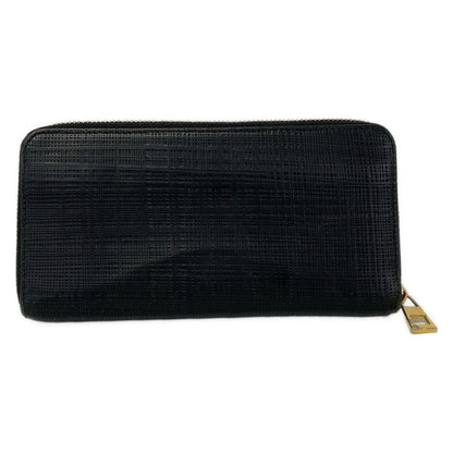 Loewe Wallet Black Zip Around Embossed Leather — view 2