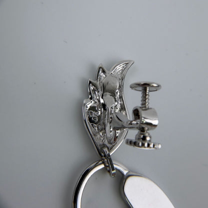 Dior Earrings Silver Feather Cadena Motif Vintage — view 3