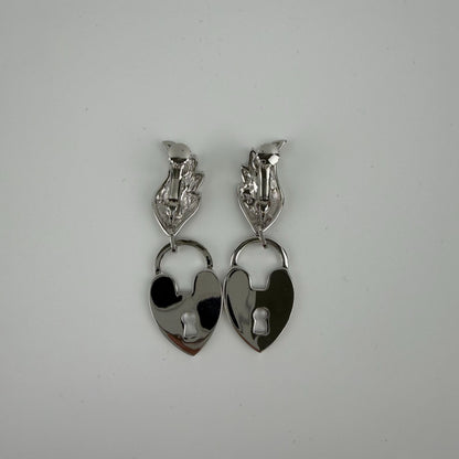Dior Earrings Silver Feather Cadena Motif Vintage — view 2