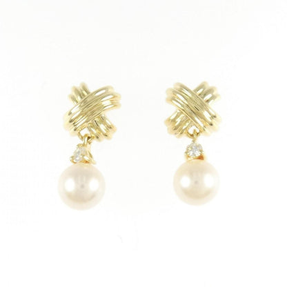 Tiffany & Co Signature Pearl Drop Earrings 6.5 mm