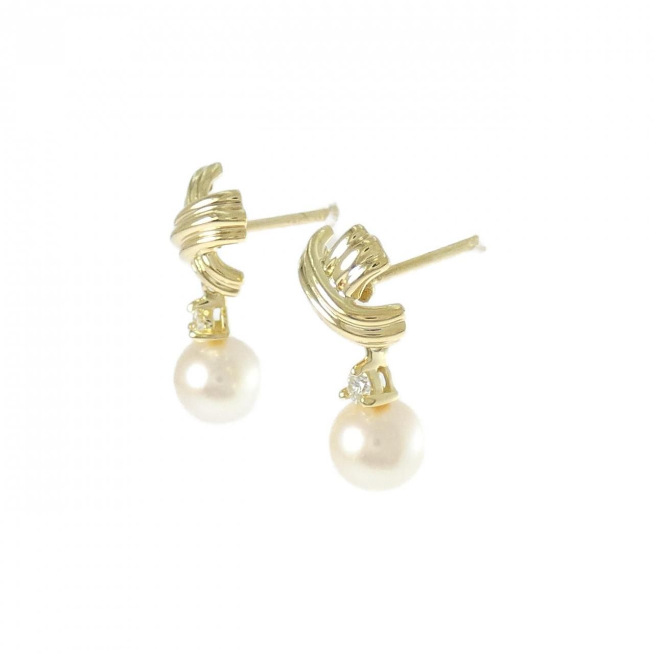Tiffany & Co Signature Pearl Drop Earrings 6.5 mm — view 2