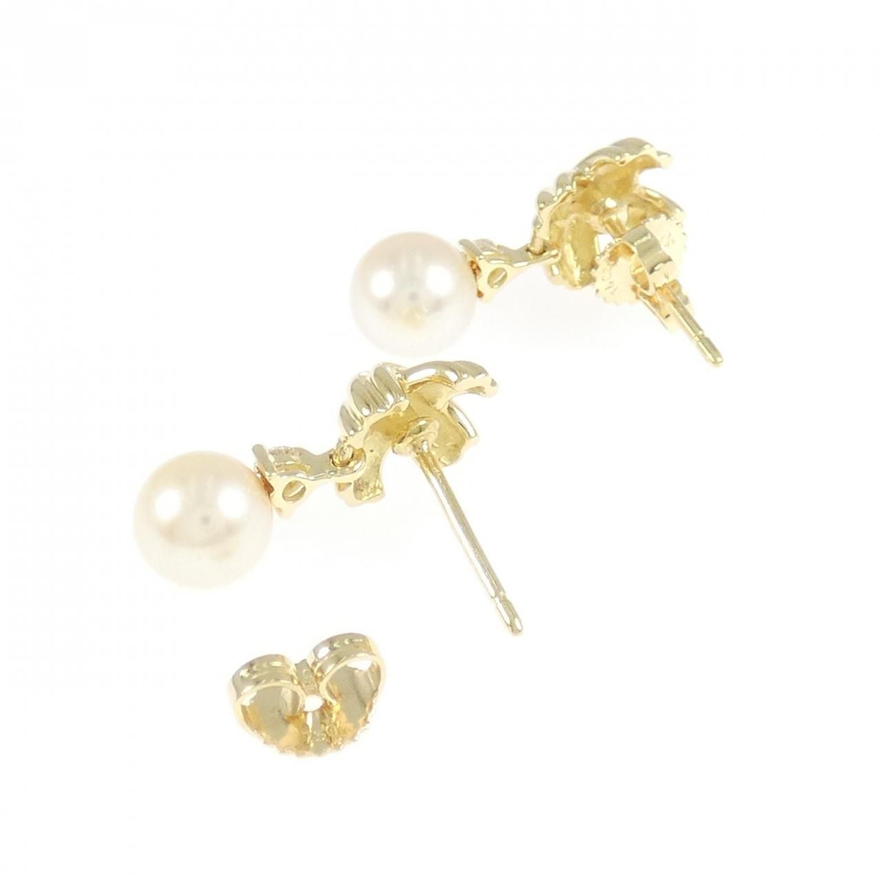 Tiffany & Co Signature Pearl Drop Earrings 6.5 mm — view 3