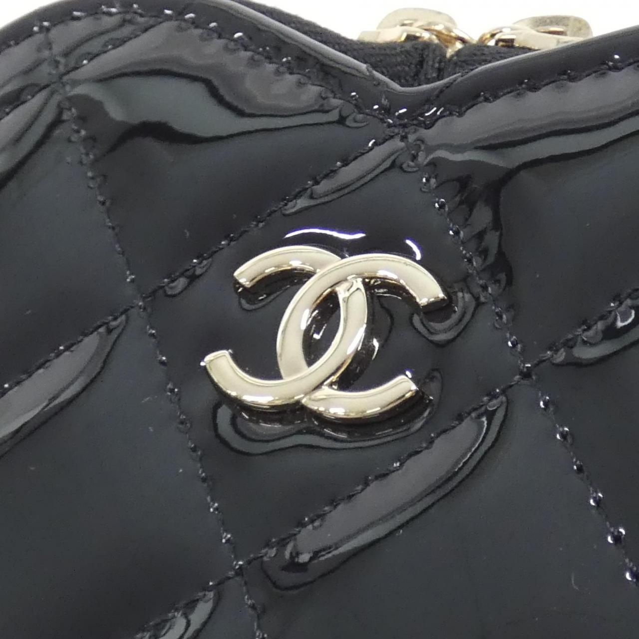 Chanel Coin Case Coin Purse Black — view 3